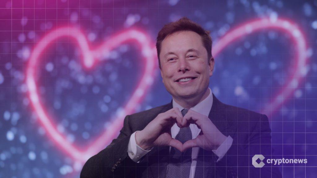 elon musk heart gesture