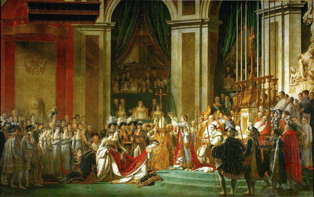 coronation of napoleon by jacques louis david